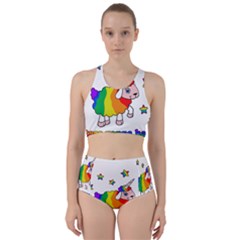 Unicorn Sheep Racer Back Bikini Set