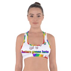 Unicorn Sheep Cross Back Sports Bra by Valentinaart