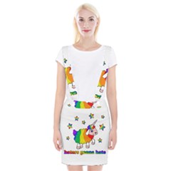 Unicorn Sheep Braces Suspender Skirt by Valentinaart