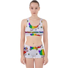 Unicorn Sheep Work It Out Sports Bra Set by Valentinaart