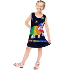 Unicorn Sheep Kids  Tunic Dress by Valentinaart