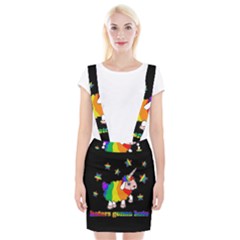 Unicorn Sheep Braces Suspender Skirt by Valentinaart