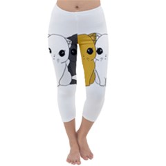 Cute Cats Capri Winter Leggings 