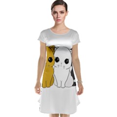 Cute Cats Cap Sleeve Nightdress by Valentinaart