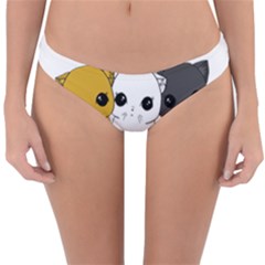 Cute Cats Reversible Hipster Bikini Bottoms