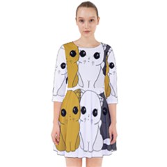 Cute Cats Smock Dress