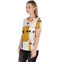 Cute cats Scrub Top View2