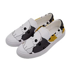 Cute Cats Women s Canvas Slip Ons