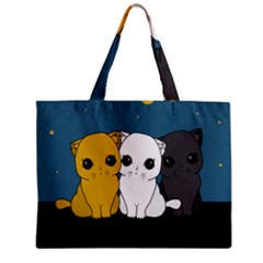 Cute Cats Zipper Mini Tote Bag by Valentinaart