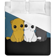 Cute Cats Duvet Cover (california King Size) by Valentinaart