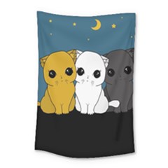 Cute Cats Small Tapestry by Valentinaart