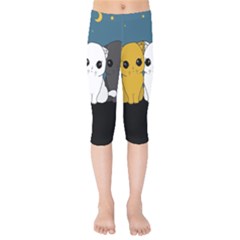 Cute Cats Kids  Capri Leggings 