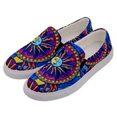 Sun And Moon - Men s Canvas Slip Ons