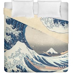 The Classic Japanese Great Wave Off Kanagawa By Hokusai Duvet Cover Double Side (king Size) by PodArtist