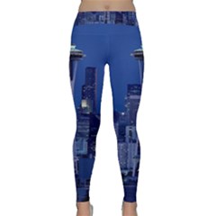 Space Needle Seattle Washington Classic Yoga Leggings by Nexatart