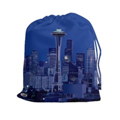 Space Needle Seattle Washington Drawstring Pouches (xxl)