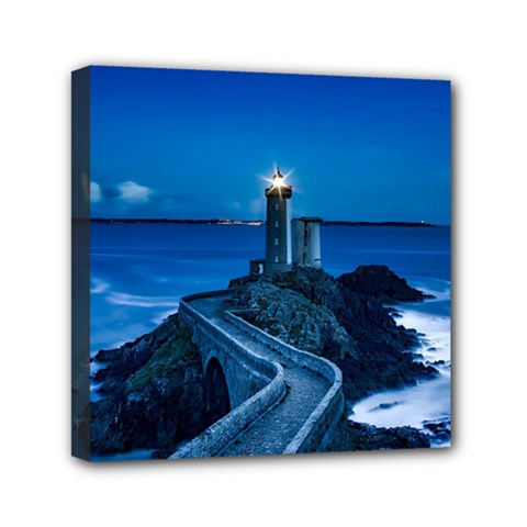 Plouzane France Lighthouse Landmark Mini Canvas 6  X 6  by Nexatart