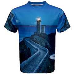 Plouzane France Lighthouse Landmark Men s Cotton Tee by Nexatart