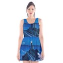 Plouzane France Lighthouse Landmark Scoop Neck Skater Dress View1