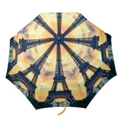 Eiffel Tower Paris France Landmark Folding Umbrellas by Nexatart