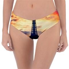 Eiffel Tower Paris France Landmark Reversible Classic Bikini Bottoms by Nexatart