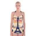 Eiffel Tower Paris France Landmark Boyleg Halter Swimsuit  View1