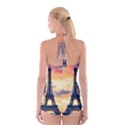 Eiffel Tower Paris France Landmark Boyleg Halter Swimsuit  View2