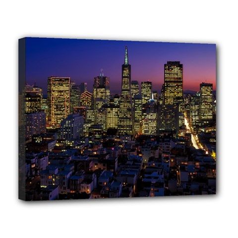 San Francisco California City Urban Canvas 14  X 11  by Nexatart