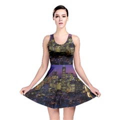 San Francisco California City Urban Reversible Skater Dress by Nexatart