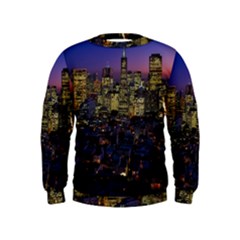 San Francisco California City Urban Kids  Sweatshirt by Nexatart