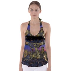 San Francisco California City Urban Babydoll Tankini Top by Nexatart