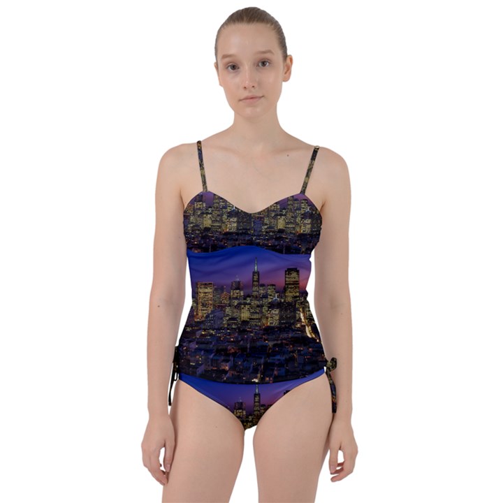 San Francisco California City Urban Sweetheart Tankini Set