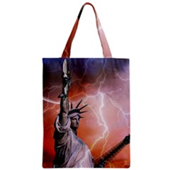 Statue Of Liberty New York Zipper Classic Tote Bag by Nexatart