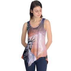 Statue Of Liberty New York Sleeveless Tunic by Nexatart