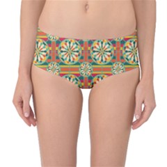 Eye Catching Pattern Mid-waist Bikini Bottoms by linceazul