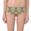 Eye Catching Pattern Mid-Waist Bikini Bottoms View1