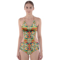 Eye Catching Pattern Cut-out One Piece Swimsuit by linceazul