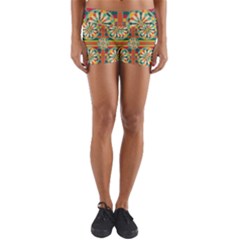 Eye Catching Pattern Yoga Shorts