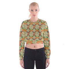 Eye Catching Pattern Cropped Sweatshirt by linceazul