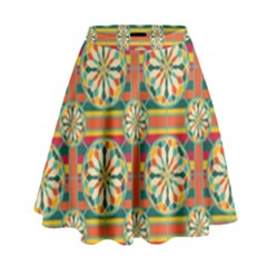 Eye Catching Pattern High Waist Skirt by linceazul