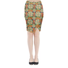 Eye Catching Pattern Midi Wrap Pencil Skirt by linceazul