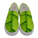 Green leaf Women s Canvas Slip Ons View1