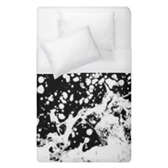 Black And White Splash Texture Duvet Cover (single Size)