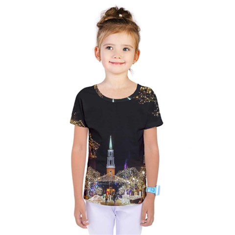 Church Decoration Night Kids  One Piece Tee by Nexatart