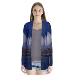 Landmark Sydney Opera House Drape Collar Cardigan by Nexatart