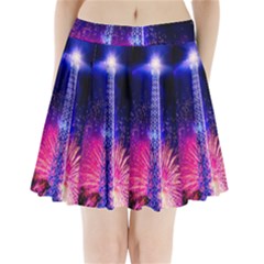 Paris France Eiffel Tower Landmark Pleated Mini Skirt by Nexatart