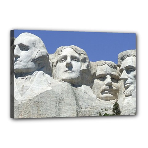 Mount Rushmore Monument Landmark Canvas 18  X 12  by Nexatart