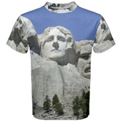 Mount Rushmore Monument Landmark Men s Cotton Tee by Nexatart