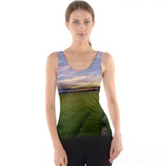 Landscape Sunset Sky Sun Alpha Tank Top by Nexatart