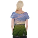 Landscape Sunset Sky Sun Alpha Cap Sleeve Tops View2